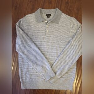 Kids Cashmere Button-Collar Pullover Sweater